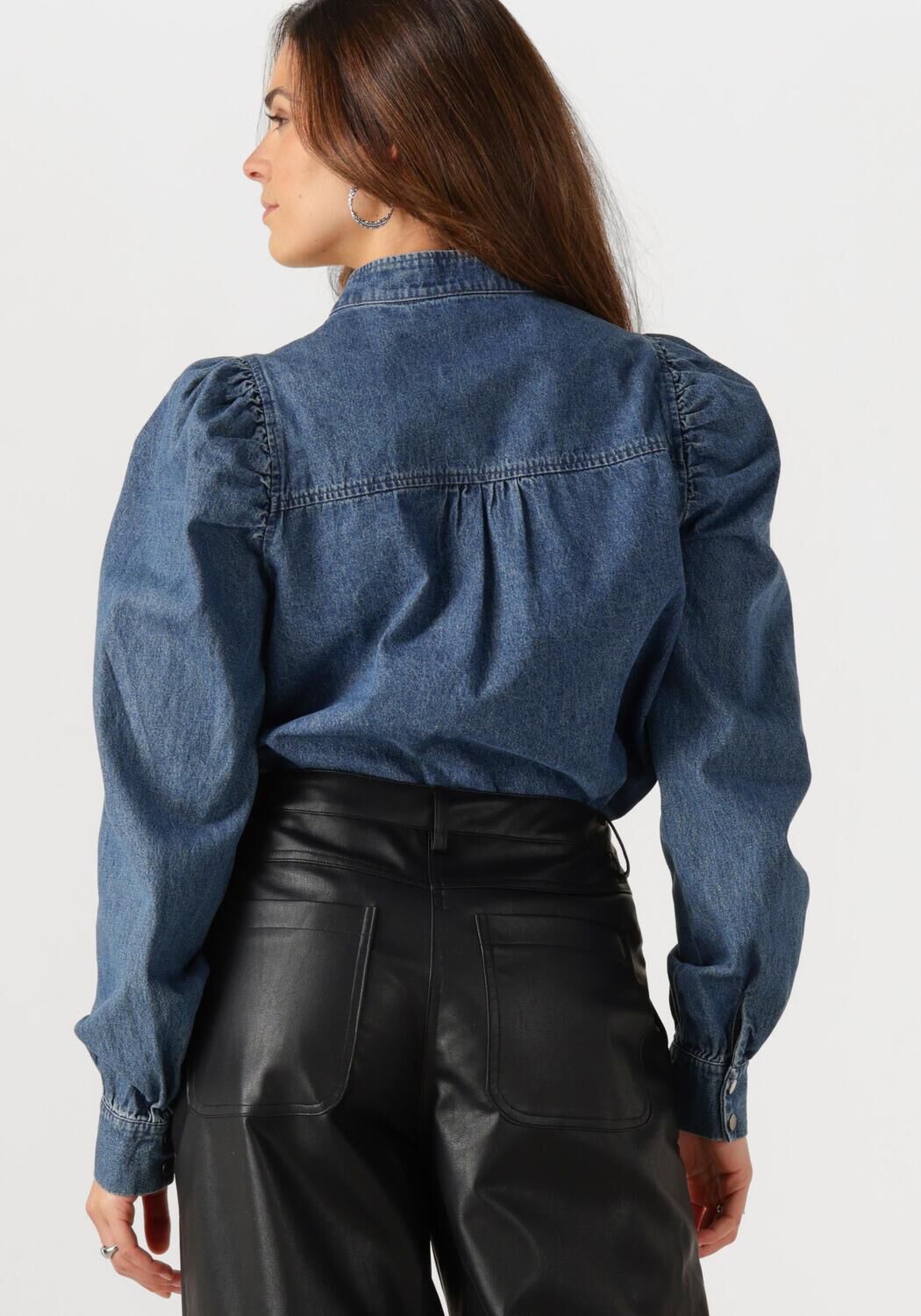 NEO NOIR Dames Blouses Rosslyn Denim Blouse Blauw