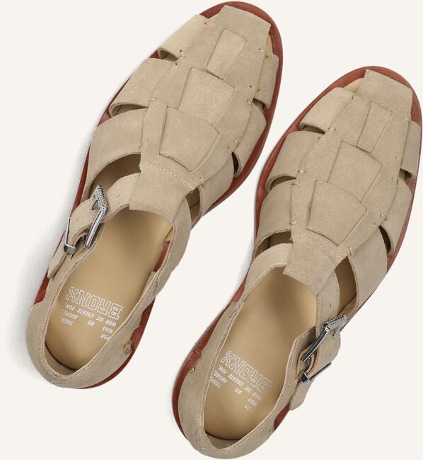 Beige BRONX Sandalen met hak NEXT-WAGON 85026 Beige BRONX Sandalen met hak NEXT-WAGON 85026 - large