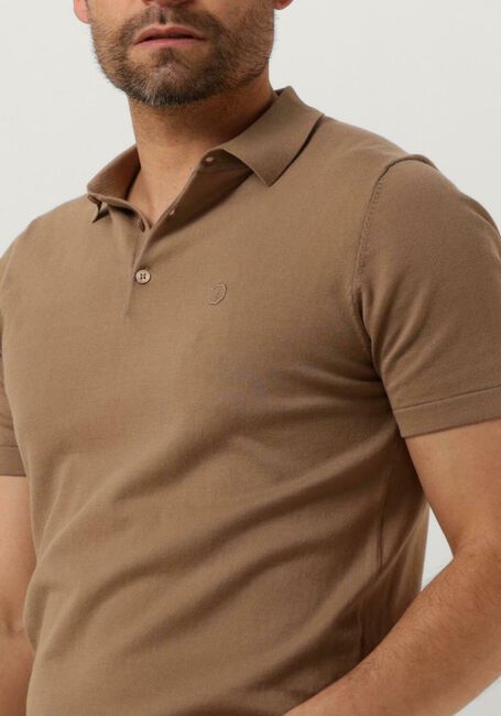 Bruine DSTREZZED Polo POLO S/S COTTON KNIT - large
