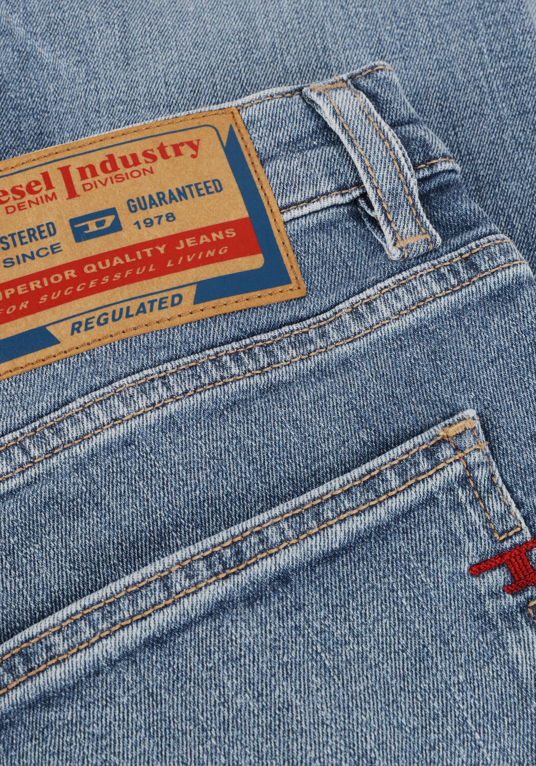 Blauwe DIESEL Slim fit jeans 2019 D-STRUKT - large