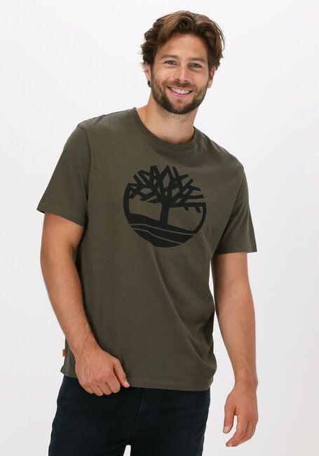 Groene TIMBERLAND T-shirt SS K-R BRAND TREE T - large