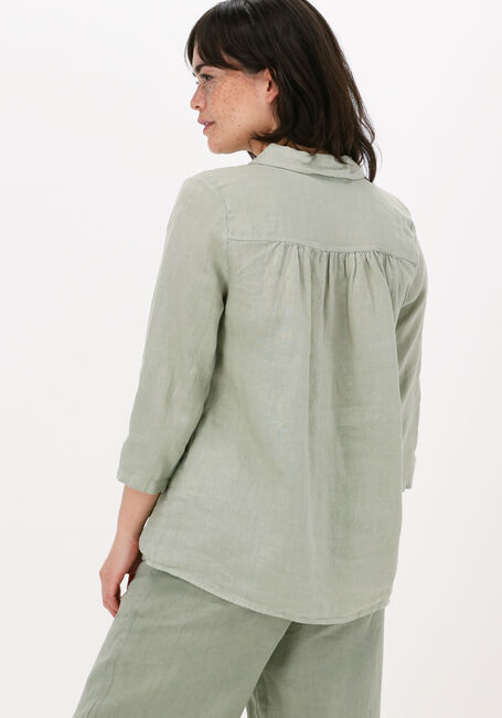 Groene BY-BAR Blouse IRENE LINEN BLOUSE - large
