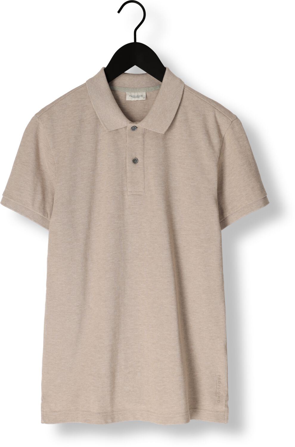 PROFUOMO Heren Polo's & T-shirts Polo Short Sleeve Zand
