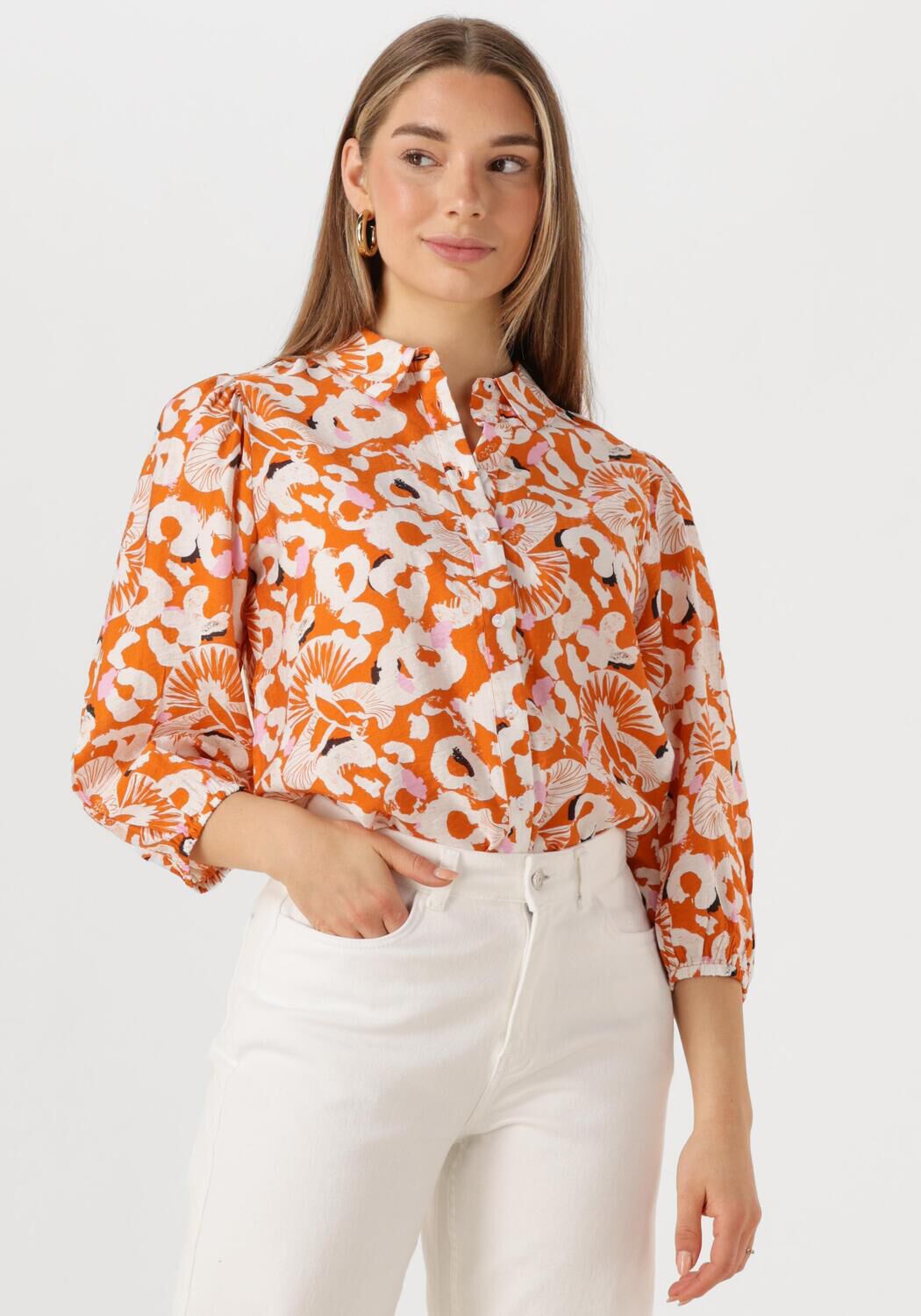 POM AMSTERDAM Dames Blouses Adventure Oranje