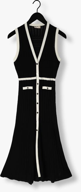 Zwarte LIU JO Midi jurk CREPE FANCY LADY DRESS - large