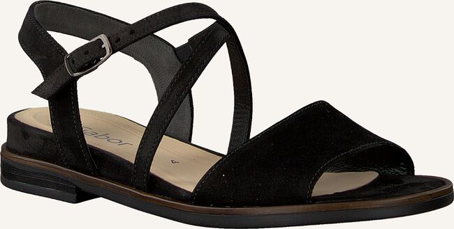 Zwarte GABOR Platte sandalen 513 Zwarte GABOR Platte sandalen 513 - large