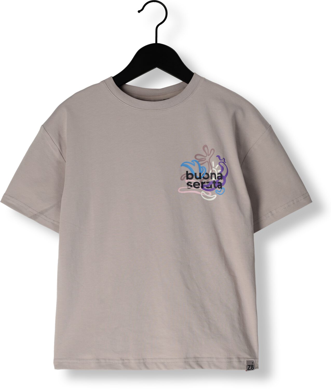 Z8 kids T-shirt Emanuel met backprint beige