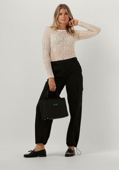 Creme ALIX THE LABEL  FITTED LACE TOP - large
