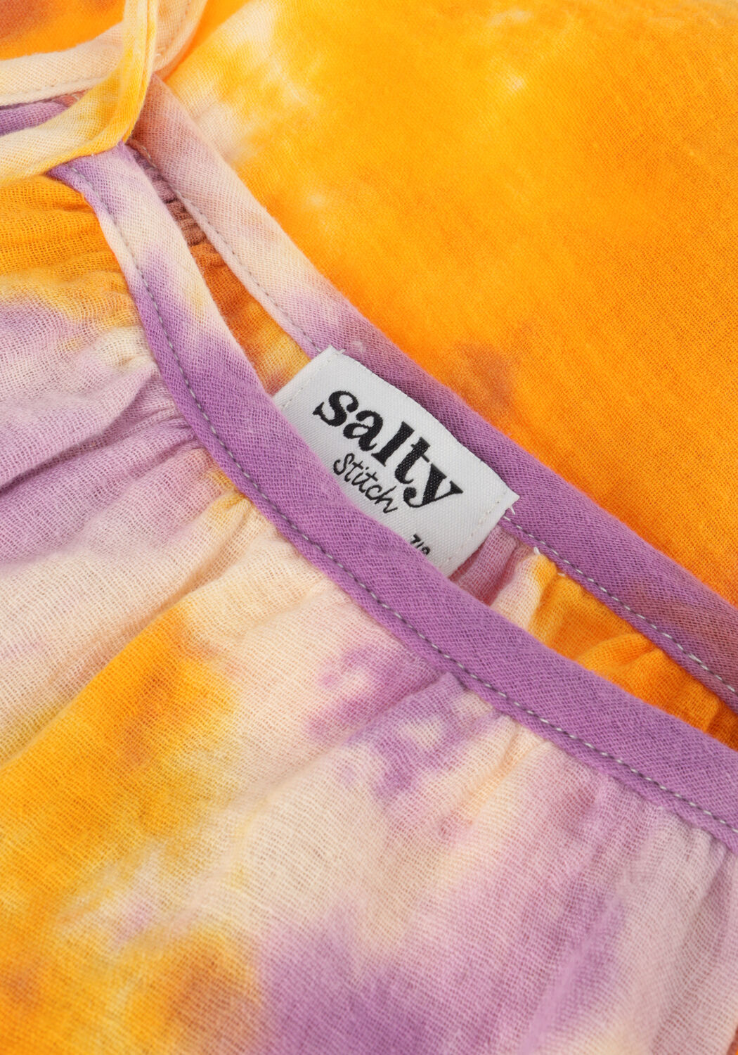 Salty Stitch Meisjes Broeken Jumpsuit Baby Cotton Tie Dye Oranje