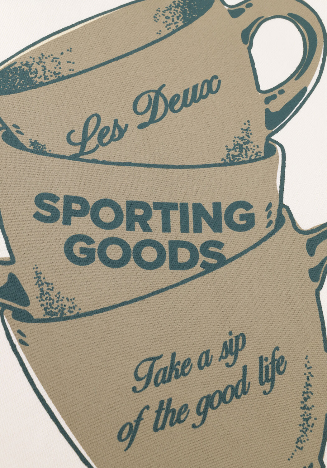 Gebroken wit LES DEUX Sweater BEN ARTIST SWEATSHIRT - large