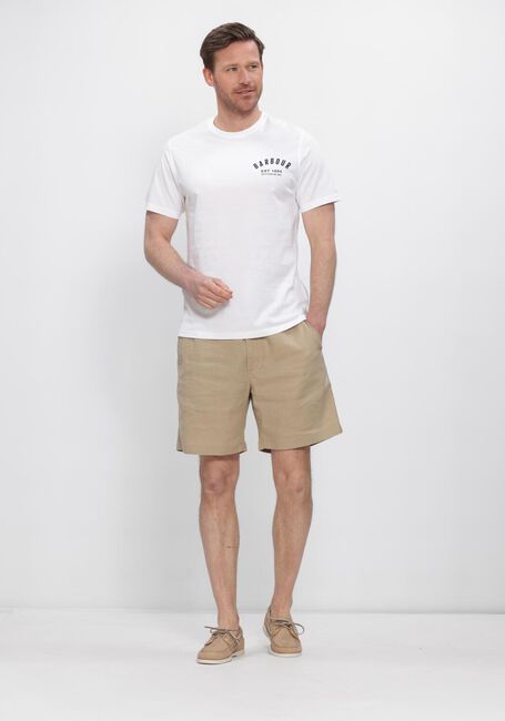 Witte BARBOUR T-shirt PREPPY T-SHIRT - large