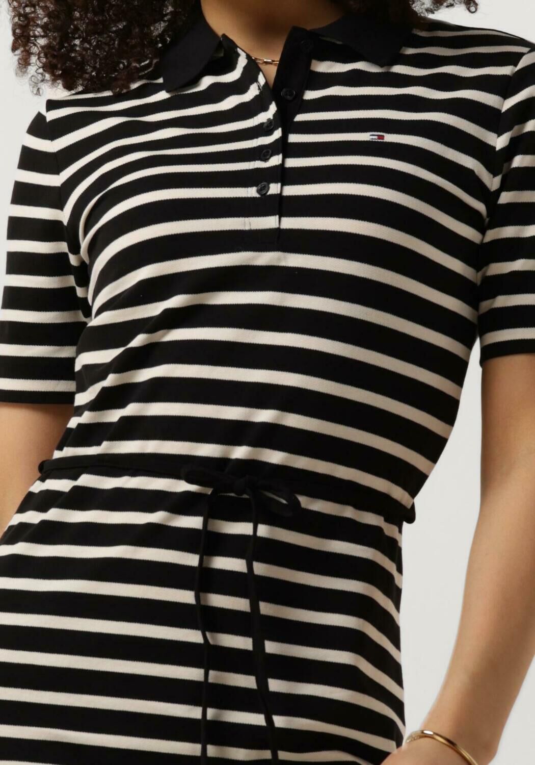 TOMMY HILFIGER Dames Jurken Reg Breton Midi Polo Dress Blauw