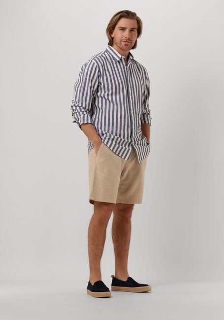 Beige SELECTED HOMME Korte broek SLHCOMFORT-BRODY LINEN SHORTS - large