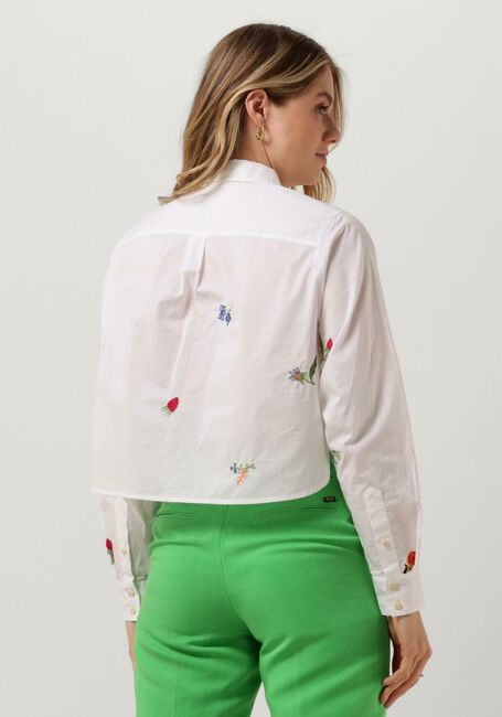 Witte SCOTCH & SODA Blouses EMBROIDERED BOXY FIT SHIRT - large