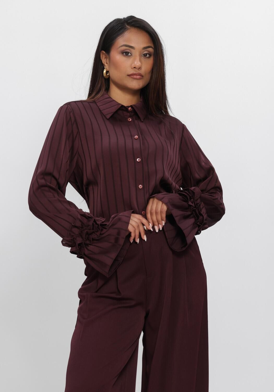 Bordeaux NUKUS Blouses AMALIA BLOUSE STRIPE - large