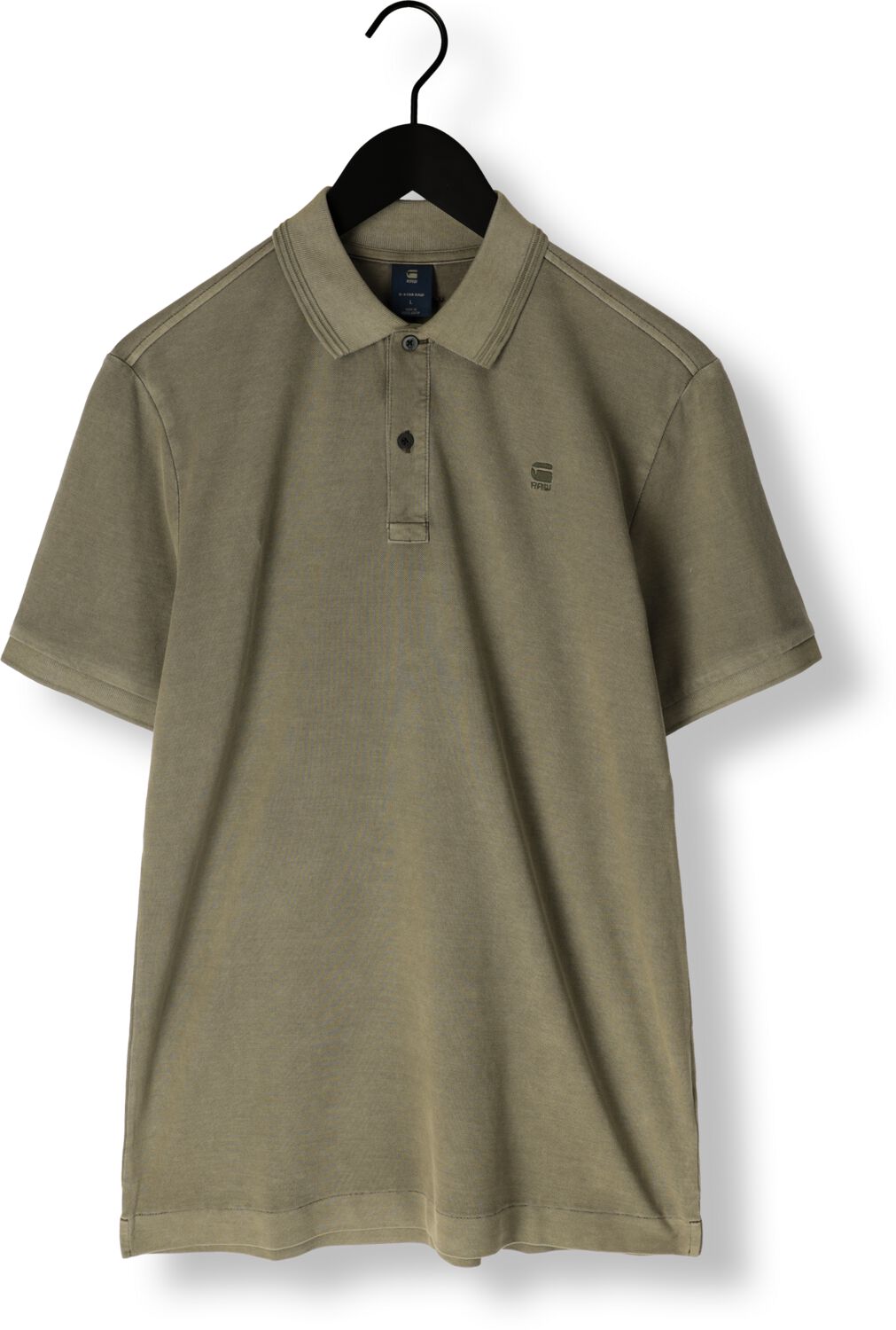 G-STAR RAW Heren Polo's & T-shirts Dunda Overdyed Slim Polo S\s Groen