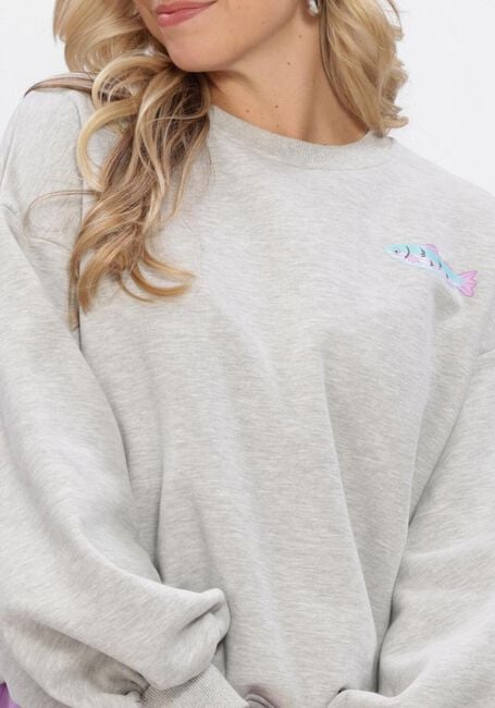 Lichtgrijze YDENCE Sweater SWEATER TRUE CATCH - large