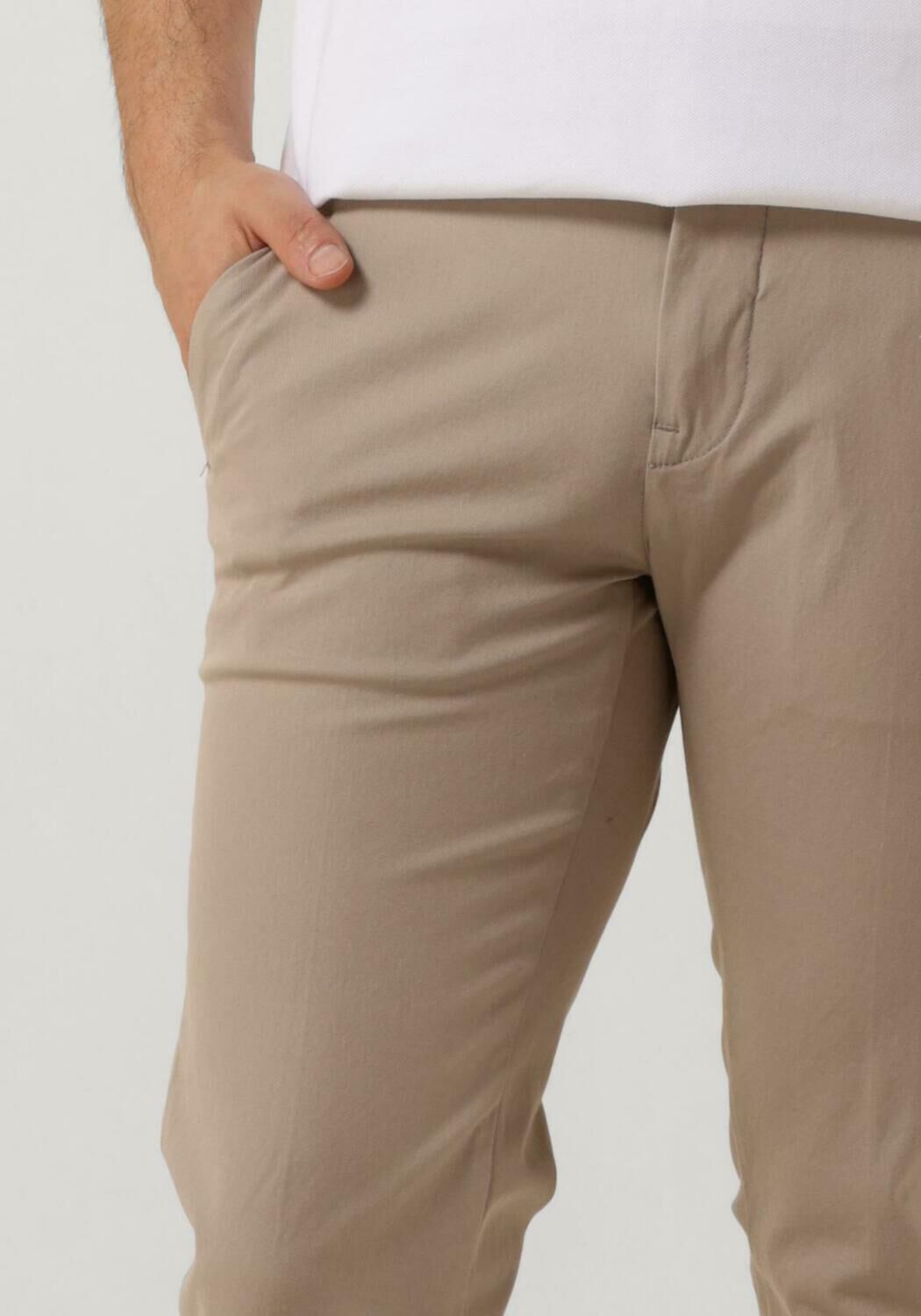 VANGUARD Heren Broeken V12 Chino 4-way Stretch Twill Zand