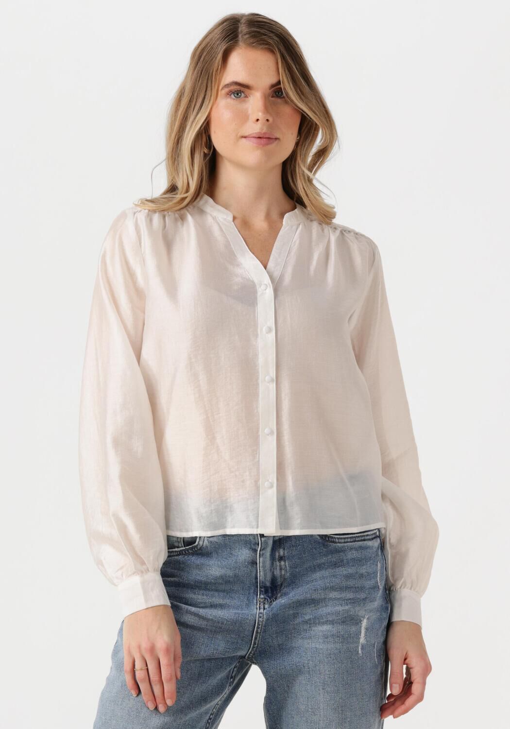 MSCH COPENHAGEN Dames Blouses Mschdenny Romina Shirt Creme