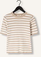 Witte OBJECT T-shirt OBJESTER S/S NEW KNIT PULLOVER Witte OBJECT T-shirt OBJESTER S/S NEW KNIT PULLOVER - medium