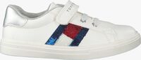 Witte TOMMY HILFIGER Lage sneakers LOW CUT LACE-UP/VELCRO SNEAKER - medium