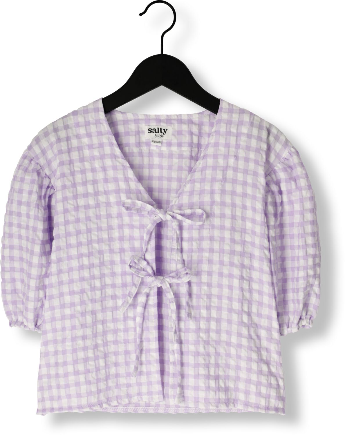 Salty Stitch Meisjes Blouses Gingham Blouse Lila