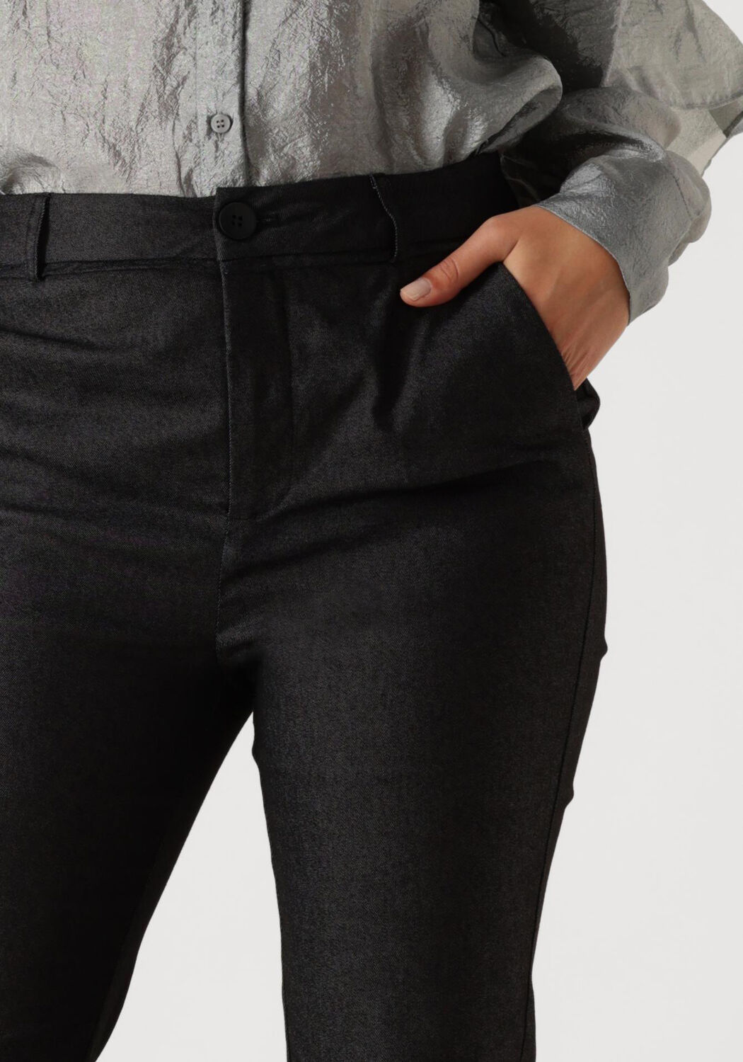 MINUS Dames Broeken Mscarma Flared Denim Jeans Zwart