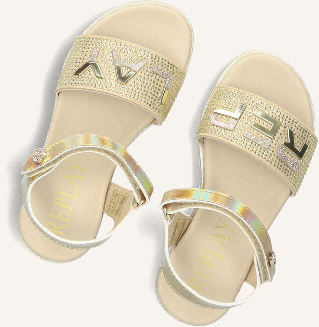 Goudkleurig REPLAY Platte sandalen SANDAL 5 Goudkleurig REPLAY Platte sandalen SANDAL 5 - large