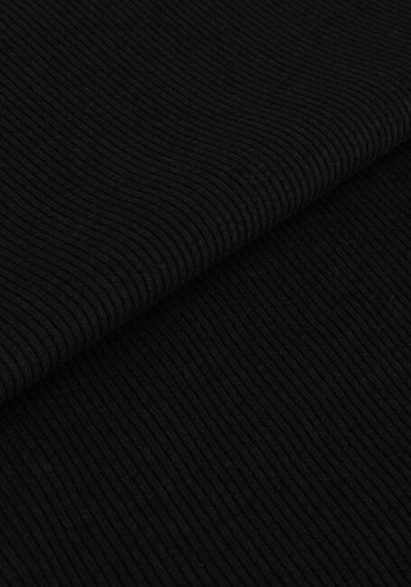Zwarte CALVIN KLEIN Midi jurk TAB RIB MOCK NECK LONG DRESS - large