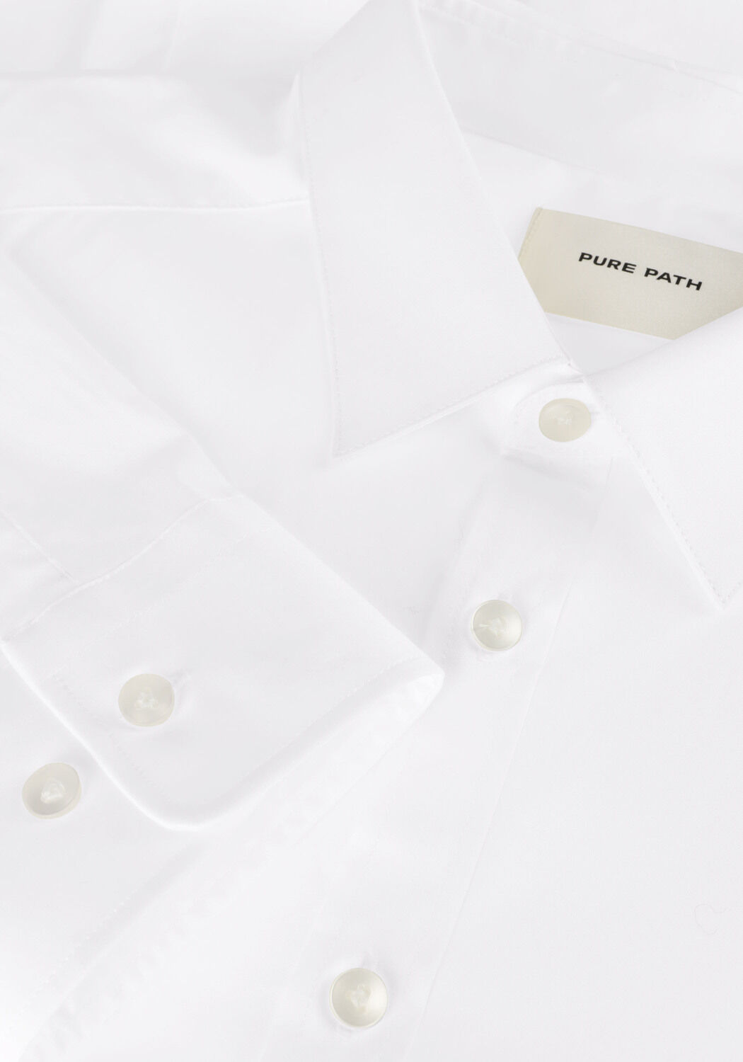 Witte PURE PATH Casual overhemd ESSENTIAL CASUAL SHIRT - large