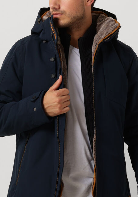 Donkerblauwe PME LEGEND Parka's SEMI LONG JACKET SNOWPACK ICON 2.0 TRAIL RIPSTOP - large