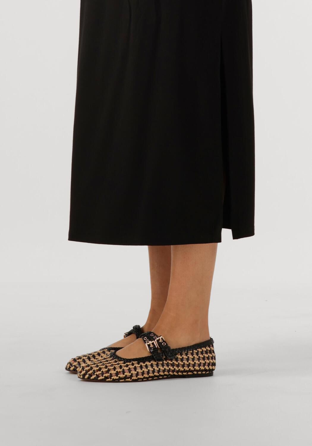 Zwarte INUOVO Ballerina's D47001 - large