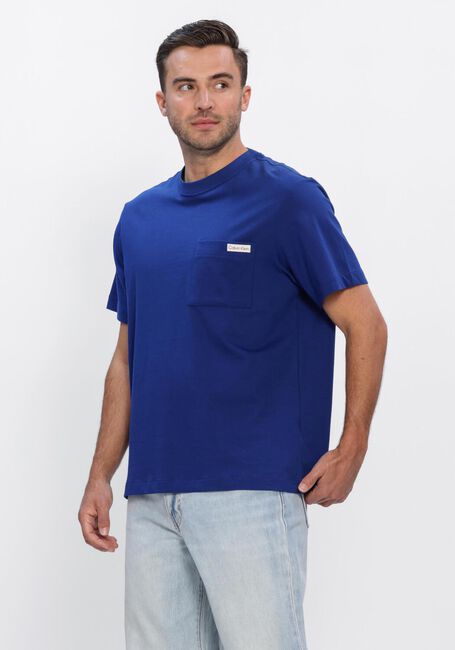 Blauwe CALVIN KLEIN T-shirt SS 20S JERSEY EASY COIN POCKET T - large