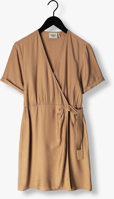 Bruine ANOTHER LABEL Mini jurk CIEL DRESS S/S - large