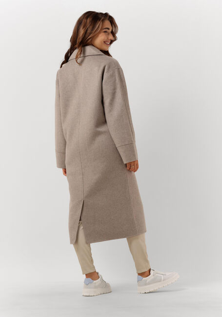 Taupe Y.A.S. Mantel YASALIMA HANDMADE WOOL MIX - large