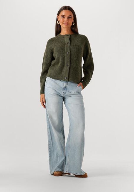 Olijf SELECTED FEMME Vest SLFLULU LS KNIT SHORT CARDIGAN - large