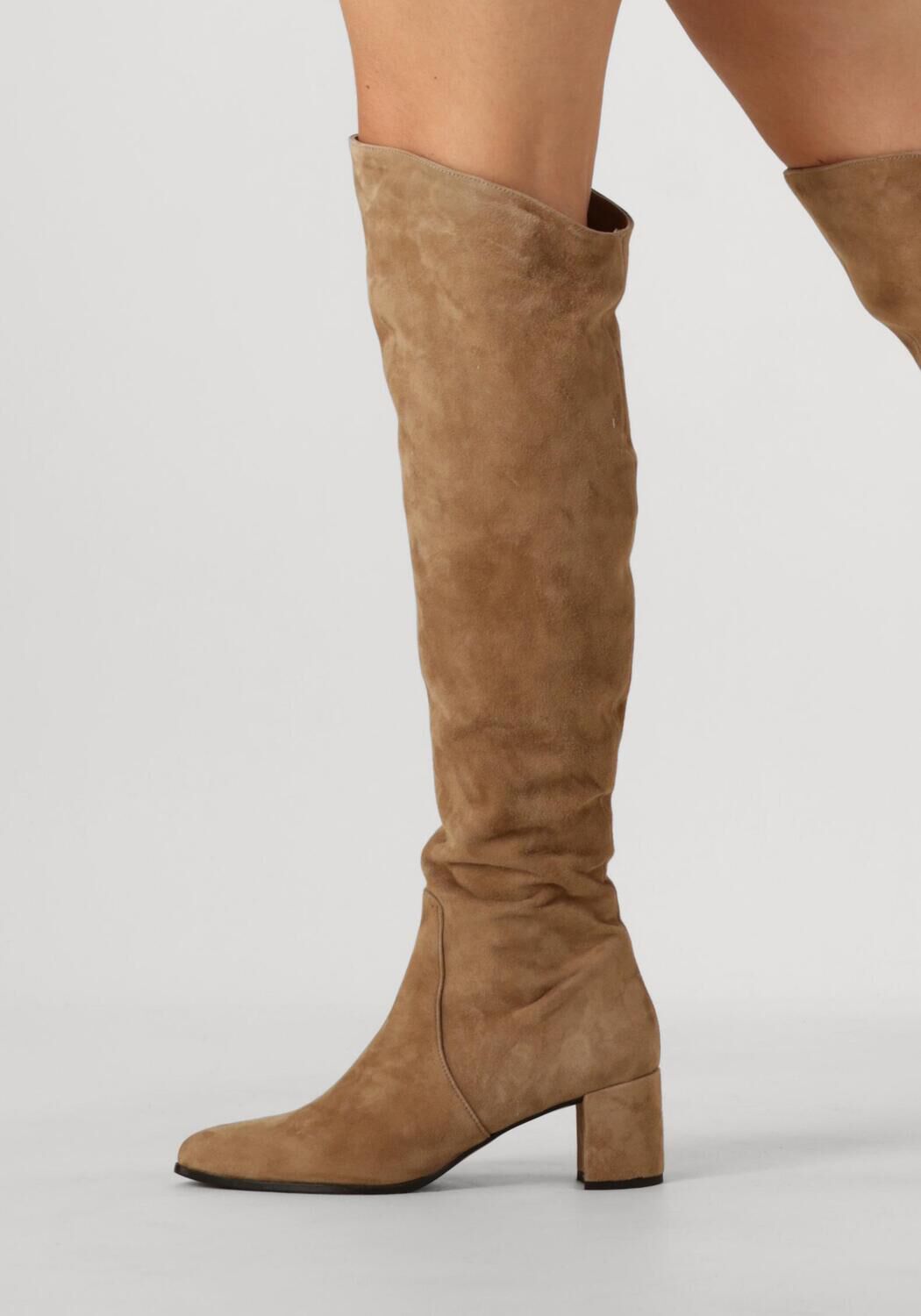 Taupe NOTRE-V Overknee laarzen 8597 - large