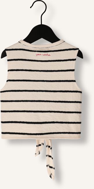 Ecru YOUR WISHES Top STRIPES FRONT TIE SINGLET Ecru YOUR WISHES Top STRIPES FRONT TIE SINGLET - large