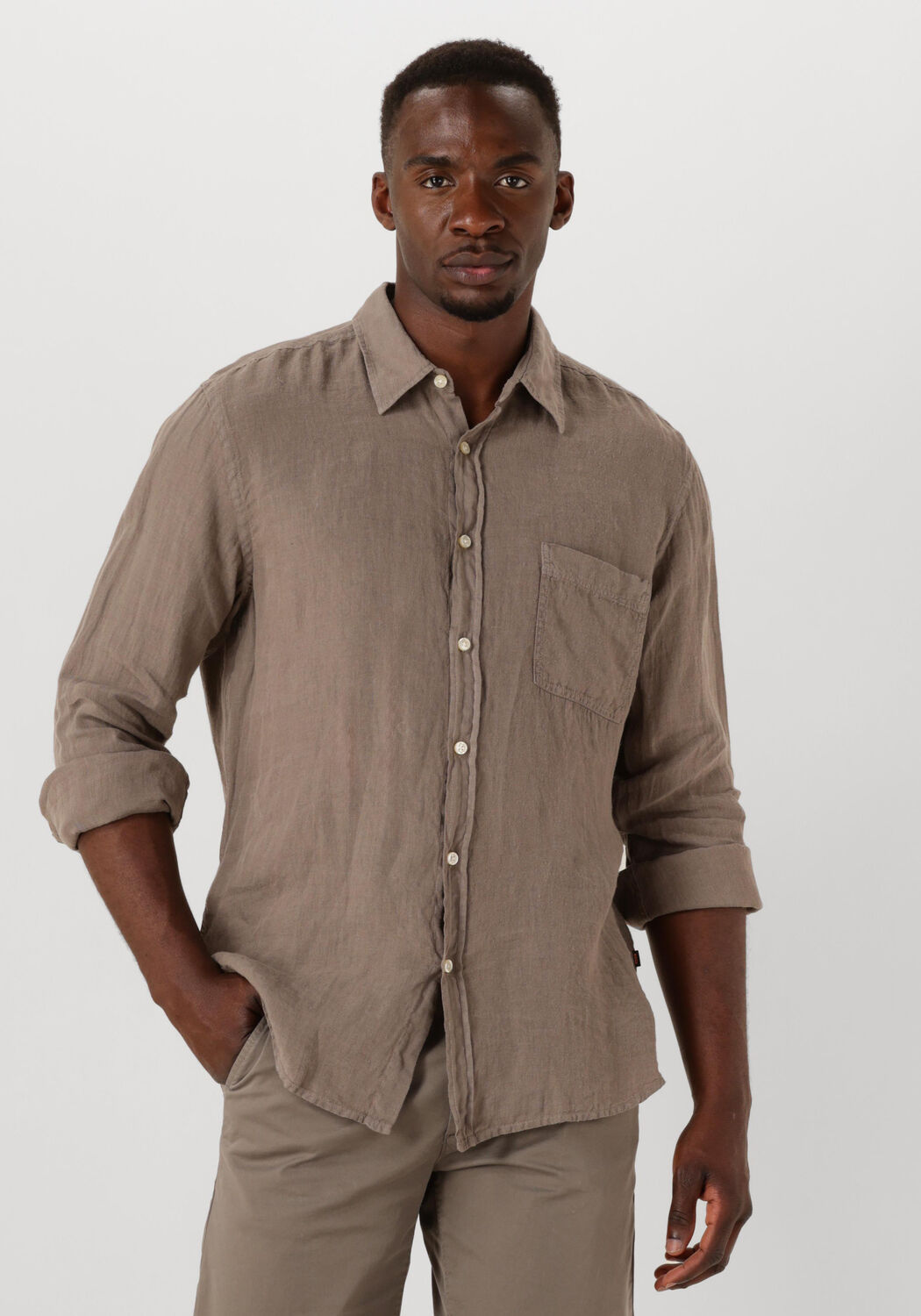 BOSS ORANGE Heren Overhemden Relegant_6 Taupe