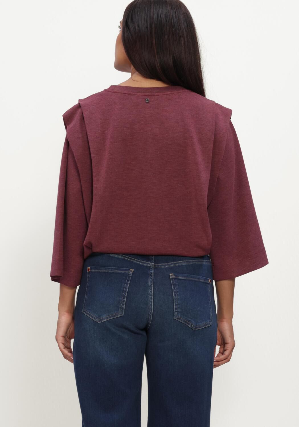 Bordeaux MOS MOSH Trui MMMAE O-3/4 SLEEVE SWEATSHIRT - large