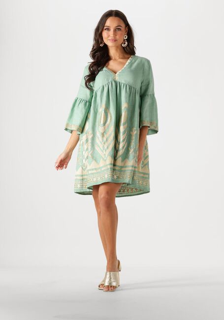 Groene GREEK ARCHAIC KORI Mini jurk 231114 - large