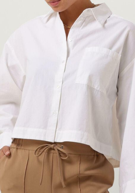 Witte SELECTED FEMME Blouses SLFASTHA LS CROPPED BOXY SHIRT B - large