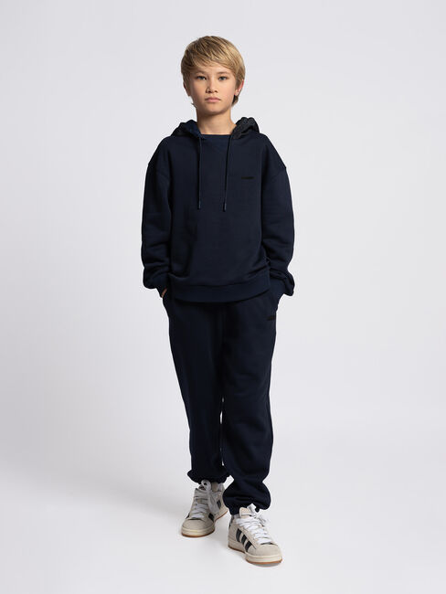 Donkerblauwe NIK & NIK Trui BANKS OVERSIZED HOODIE - large