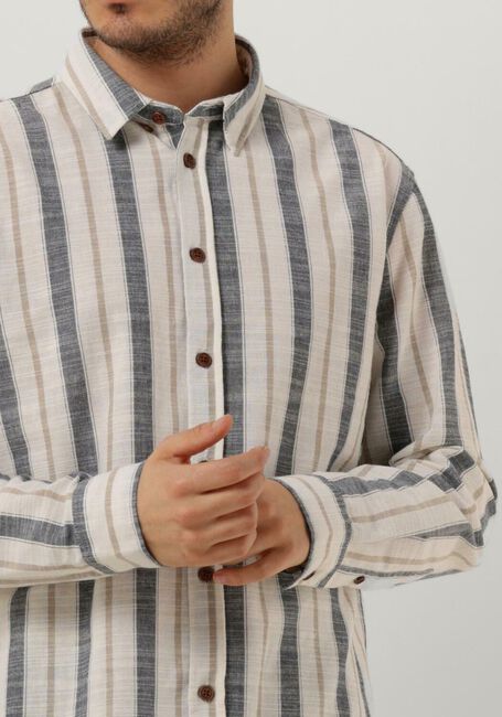 Gebroken wit ANERKJENDT Casual overhemd AKLEIF L/S STRIPE SHIRT - large
