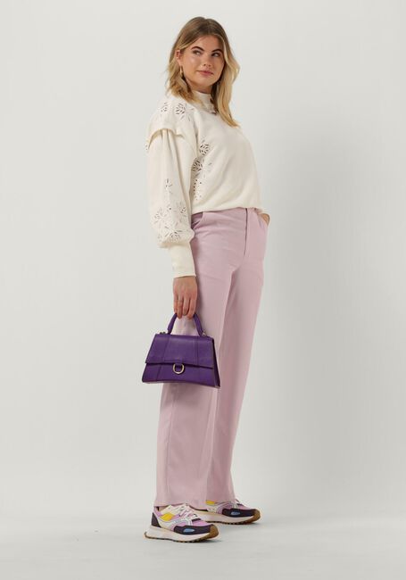 Lila SCOTCH & SODA Pantalon EDDIE - HIGH-RISE WIDE LEG TROUSERS - large