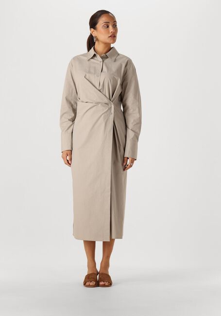 Grijze WITHBLACK Jurken WBLMESA LS MIDI DRESS - large