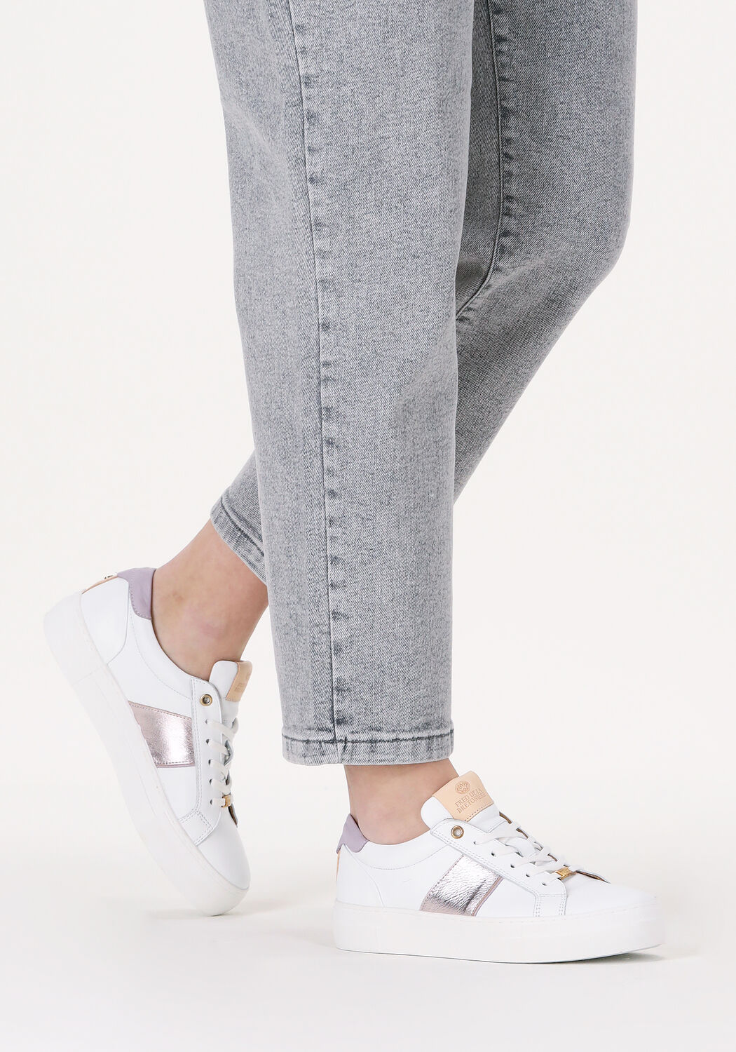 Witte FRED DE LA BRETONIERE Lage sneakers 101010384 - large