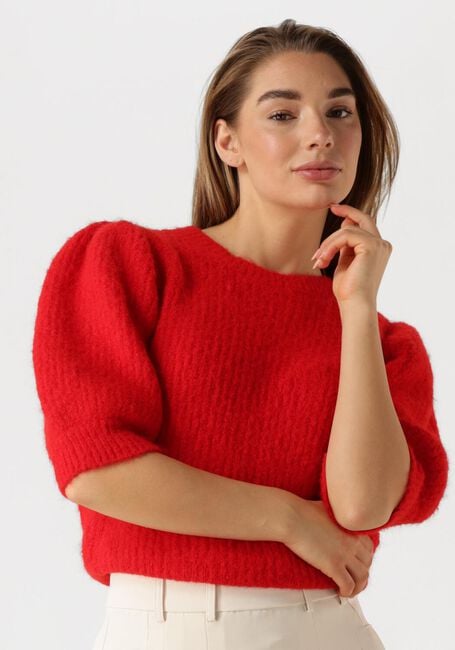 Rode CO'COUTURE Trui CORALIE BOW RIB KNIT - large