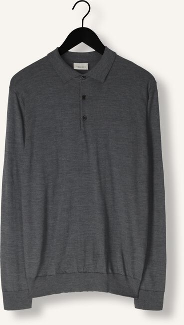 Grijze PROFUOMO Polo POLO LONG SLEEVE Grijze PROFUOMO Polo POLO LONG SLEEVE - large