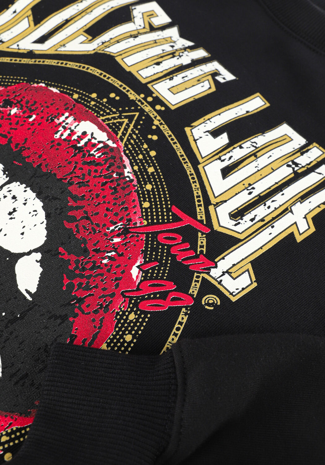 Zwarte COLOURFUL REBEL Sweater COSMIC LOVE DROPPED SHOULDER S - large